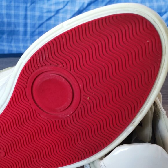 Aldo sneaker white with gold details men's size 10 - Picture 8 of 12